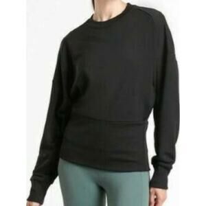 athleta black potrero pullover Sweatshirt